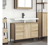 vidaXL Basin Cabinet with Drawers Sonoma Oak 90x34.5x60 cm