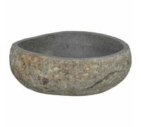 vidaXL Basin Light Grey (38-45) x (30-35) x 15 cm River Stone,