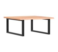 vidaXL Basin Shelf Wall Mounted Bathroom Countertop Steel and Solid Wood Oak