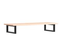 vidaXL Basin Shelf Wall Mounted Bathroom Countertop Steel and Solid Wood Oak