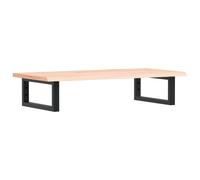 vidaXL Basin Shelf Wall Mounted Bathroom Countertop Steel and Solid Wood Oak