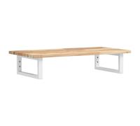 vidaXL Basin Shelf Wall Mounted Bathroom Countertop Steel & Solid Wood Acacia