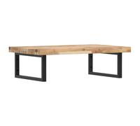 vidaXL Basin Shelf Wall Mounted Bathroom Countertop Steel & Solid Wood Acacia