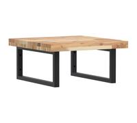 vidaXL Basin Shelf Wall Mounted Bathroom Countertop Steel & Solid Wood Acacia