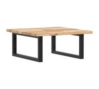 vidaXL Basin Shelf Wall Mounted Bathroom Countertop Steel & Solid Wood Acacia