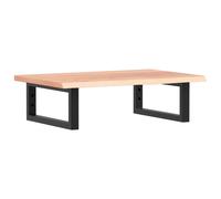 vidaXL Basin Shelf Wall Mounted Bathroom CountertopÂ Steel andÂ Solid Wood Oak