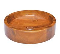 vidaXL Basin Wooden Basin Wash Washroom Bathroom Sink Hardwood Living Space
