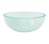 vidaXL Basin Bathroom Furniture Sink Washroom Wash Basin Powder Room Cloakroom Toilet Washing Sink Bowl for Vanity Cabinet Tempered Glass Frosted