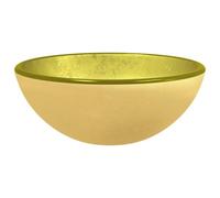 Vidaxl Basin Tempered Glass 30X12 Cm Gold