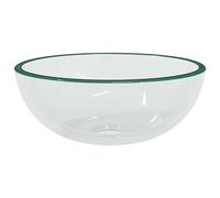 vidaXL Tempered Glass Bathroom Sink 30x12 cm Transparent, Durable, Easy to Clean