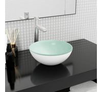 Basin Tempered Glass Bathroom Sink Basin Multi Colours Multi Sizes vidaXL