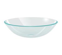 vidaXL Basin Tempered Glass 42 cm Transparent