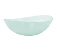 Counter Top Basin Tempered Glass Oval Bathroom Sink Wash Bowl Frosted Coloured