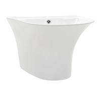 vidaXL Basin White 47 x 45 x 37 cm Glazed Ceramic, Bathroom, Modern, WallMountin