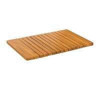 vidaXL Bath Mat Plain Brown 59 x 40 cm Wood, Bathroom Essentials, Rectangular, Anti-Slip Rugs, Safe and Stylish Options for Your Home, for Any Size Space