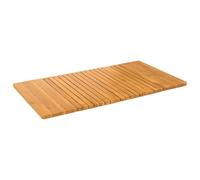 vidaXL Bath Mat Plain Brown 100 x 55 cm Wood, Bathroom Essentials, Rectangular, Anti-Slip Rugs, Safe and Stylish Options for Your Home, for Any Size Space