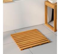 vidaXL Bath Mat Plain Brown 50 x 48 x 2.5 cm Solid Acacia Wood