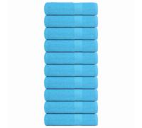 vidaXL Bath Towels 10 pcs Turquoise 100x150 cm 360 gsm 100% Cotton towel