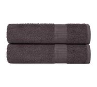 vidaXL Bath Towels 2 pcs Anthracite 100x150 cm 360 gsm 100% Cotton
