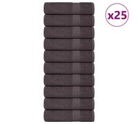 vidaXL Bath Towels 25 pcs "FROGN" Anthracite 100x150 cm 100% Cotton