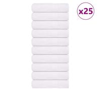 vidaXL Bath Towels 25 pcs White 100x150 cm 360 gsm 100% Cotton