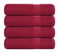 vidaXL Bath Towels 4 pcs Bordeaux 100x150 cm 360 gsm 100% Cotton towel