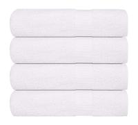 vidaXL Bath Towels 4 pcs White 100x150 cm 360 gsm 100% Cotton