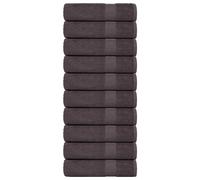 vidaXL Bath Towels "FROGN" 10 pcs Anthracite 100x150 cm 360 gsm