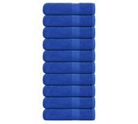 vidaXL Bath Towels "FROGN" 10 pcs Blue 100x150 cm 360 gsm