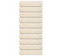 vidaXL Bath Towels "FROGN" 10 pcs Cream 100x150 cm 360 gsm