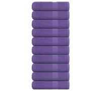 vidaXL Bath Towels "FROGN" 10 pcs Purple 100x150 cm 360 gsm