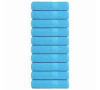 vidaXL Bath Towels 10 pcs Turquoise 100x150 cm 360 gsm 100% Cotton towel