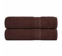 vidaXL Bath Towels "FROGN" 2 pcs Brown 100x150 cm 360 gsm