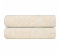 vidaXL Bath Towels "FROGN" 2 pcs Cream 100x150 cm 360 gsm
