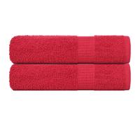 vidaXL Bath Towels "FROGN" 2 pcs Red 100x150 cm 360 gsm