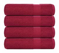 vidaXL Bath Towels "FROGN" 4 pcs Bordeaux 100x150 cm 360 gsm