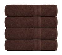 vidaXL Bath Towels "FROGN" 4 pcs Brown 100x150 cm 360 gsm
