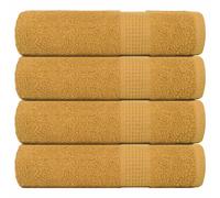 vidaXL Bath Towels 4 pcs Gold 100x150 cm 360 gsm 100% Cotton towel