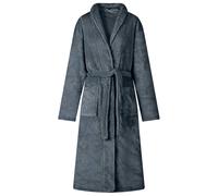 vidaXL Bathrobe without Hood Navy Blue XL Flannel