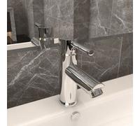 Vidaxl Bathroom Basin Faucet Chromed Finish 130X176 mm