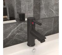 vidaXL Bathroom Basin Faucet Grey Sink Bath Washbasin Tap Plumping Fixture