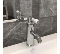 vidaXL Bathroom Basin Faucet Silver Sink Bath Washbasin Tap Plumping Fixture