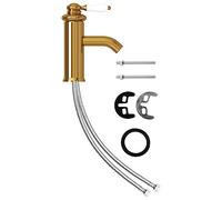 vidaXL Bathroom Basin Faucet Gold Sink Bath Washbasin Tap Plumping Fixture