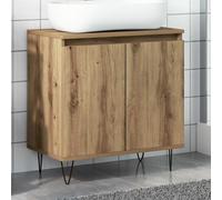 Vidaxl Bathroom Cabinet Artisan Oak 58X33X60 Cm Engineered Wood