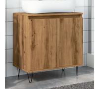 Vidaxl Bathroom Cabinet Artisan Oak 58X33X60 Cm Engineered Wood