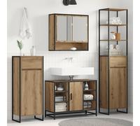vidaXL Bathroom Cabinet Artisian Oak 40 x 30 x 100 cm Engineered Wood
