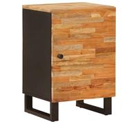 vidaXL Bathroom Cabinet Beige 38 x 33 x 58 cm Solid Mango Wood, Bathroom Cabinet