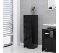 Vidaxl Bathroom Cabinet Black 30X30X95 Cm Engineered Wood