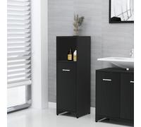Vidaxl Bathroom Cabinet Black 30X30X95 Cm Engineered Wood Bathroom Cabinets