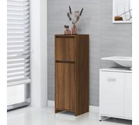 Vidaxl Bathroom Cabinet Brown Oak 30X30X95 Cm Engineered Wood, Brown